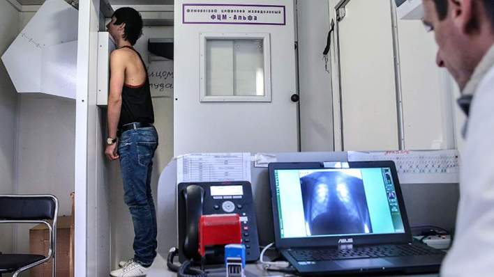 Кабинет флюорографии на территории многофункционального миграционного центра