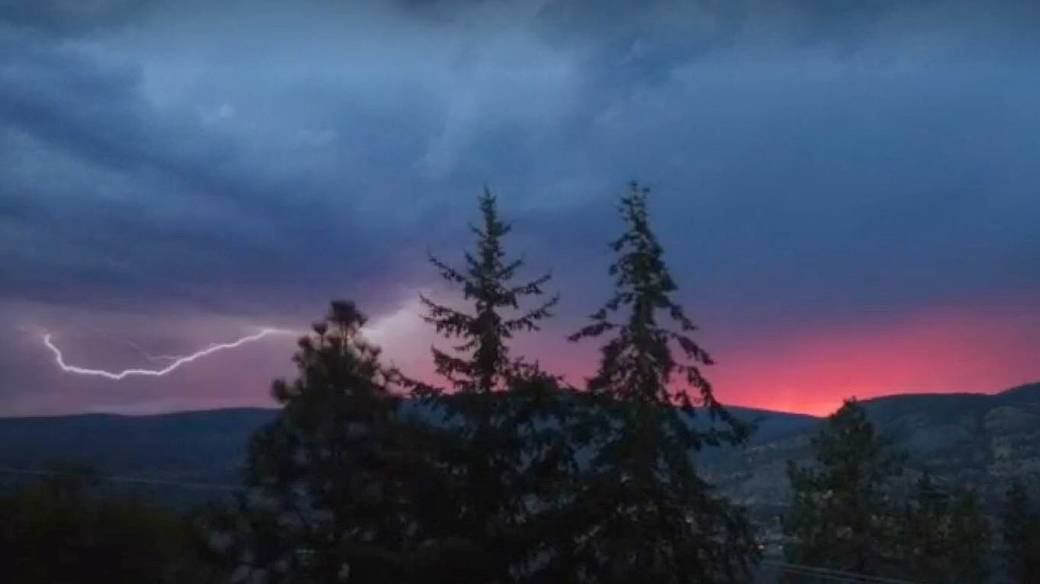 Severe Thunderstorm Warning Issued by Environment and Climate Change Canada for Okanagan Region